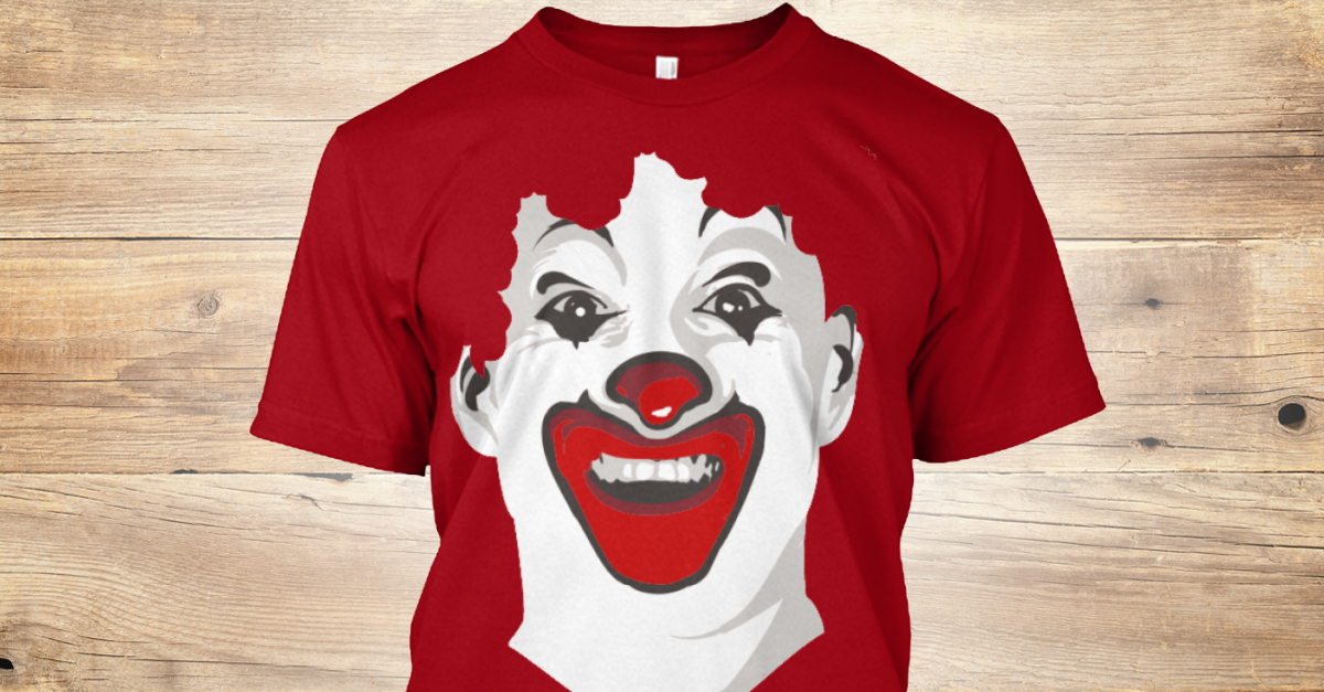 rackaracka ronald mcdonald t shirt