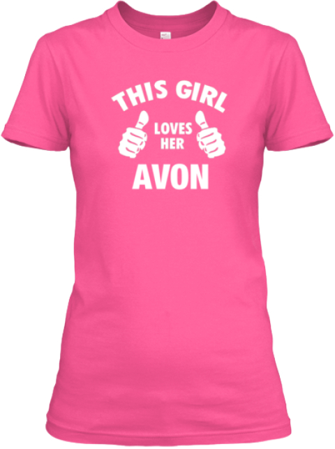 pink avon shirt