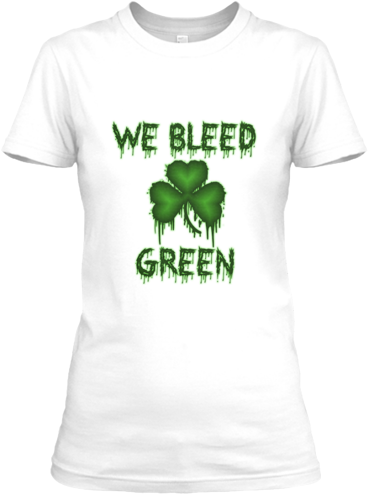 bleed green t shirt