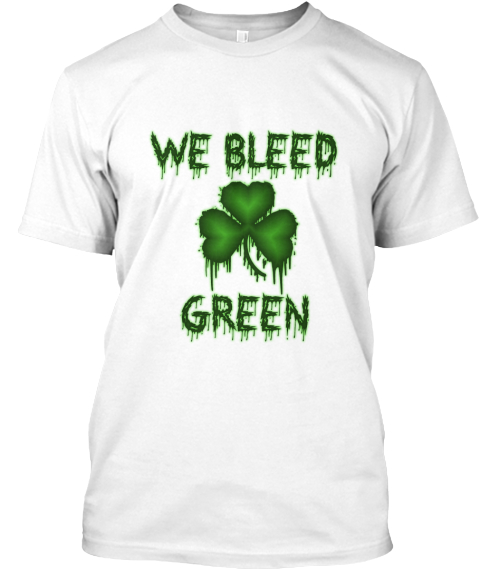 bleed green t shirt