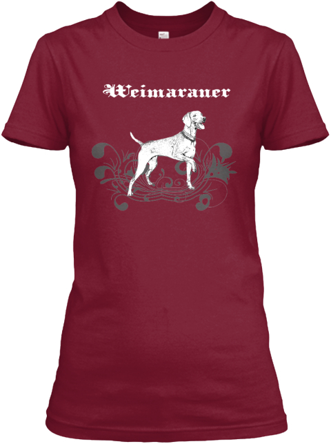 weimaraner christmas shirt