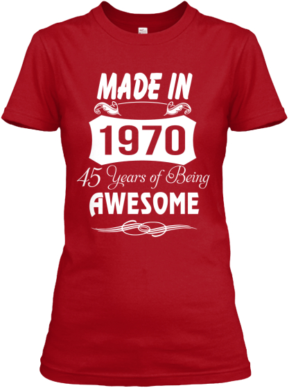 50 years of being awesome 1970