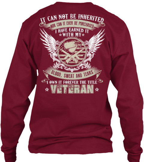 red veteran shirt