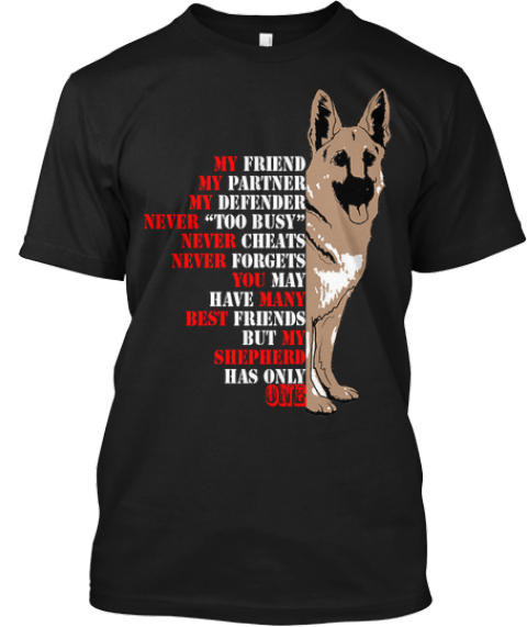 black german shepherd shirt