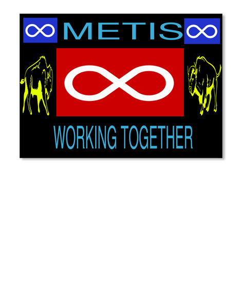 Metis Working Together Nl Black T-Shirt Front