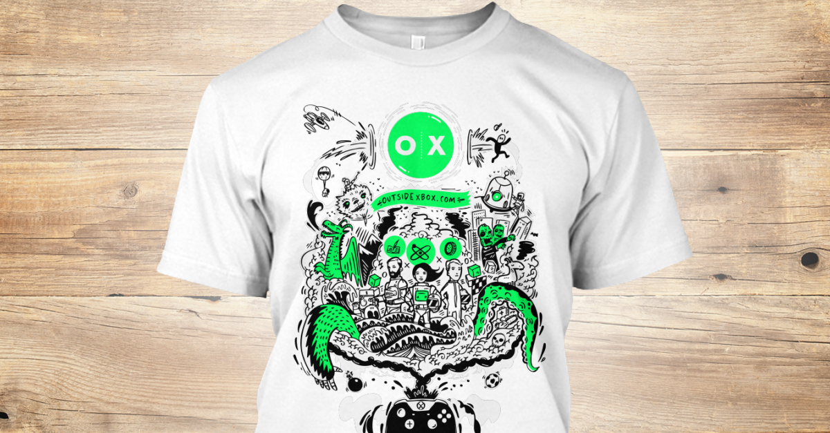 outside xbox hallowstream shirt