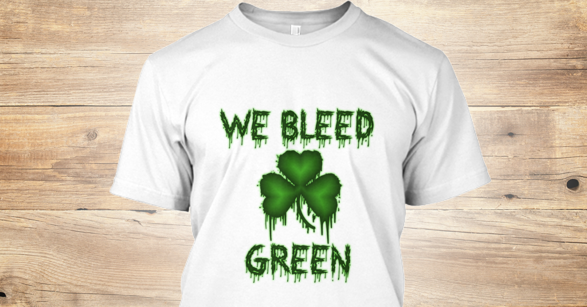 bleed green t shirt