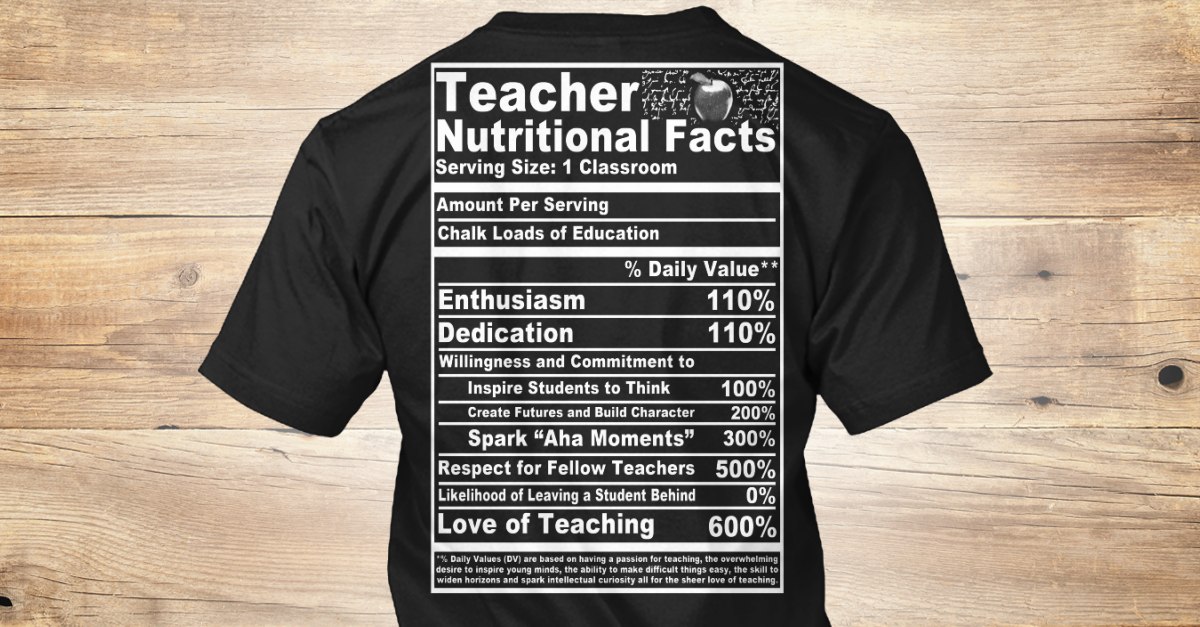 Download Teacher Nutritional Facts Exclusive! - teacher nutritional facts serving size: 1 classroom ...