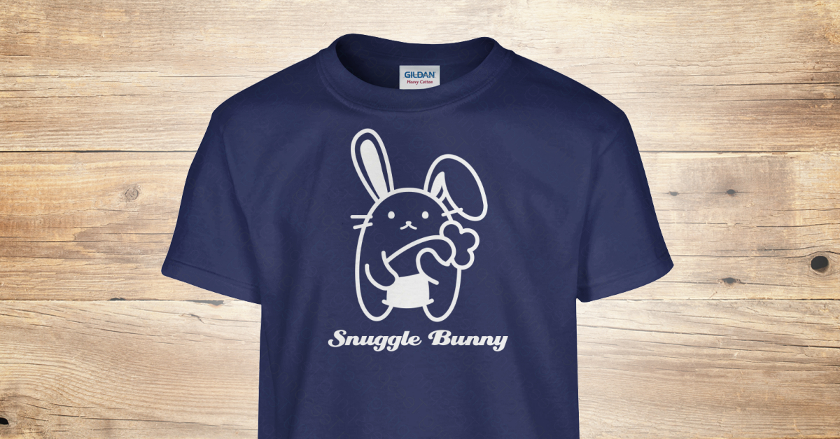 Snuggle Bunny - Snuggle Bunny T-shirt From Tiny Heiny Farm 