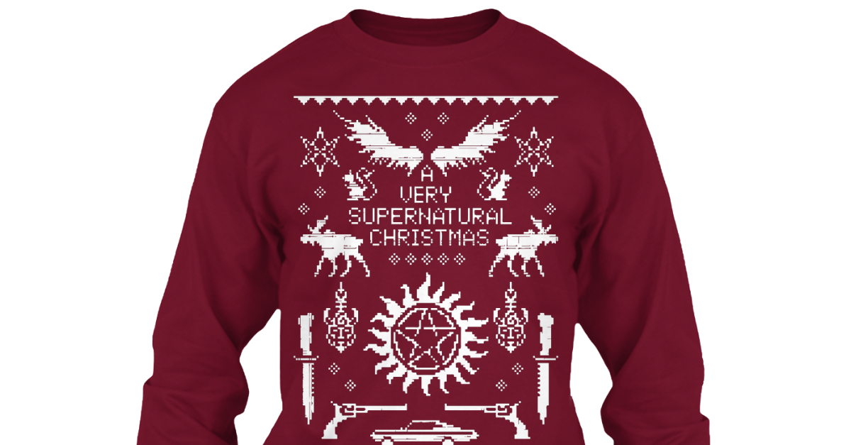 supernatural christmas sweater