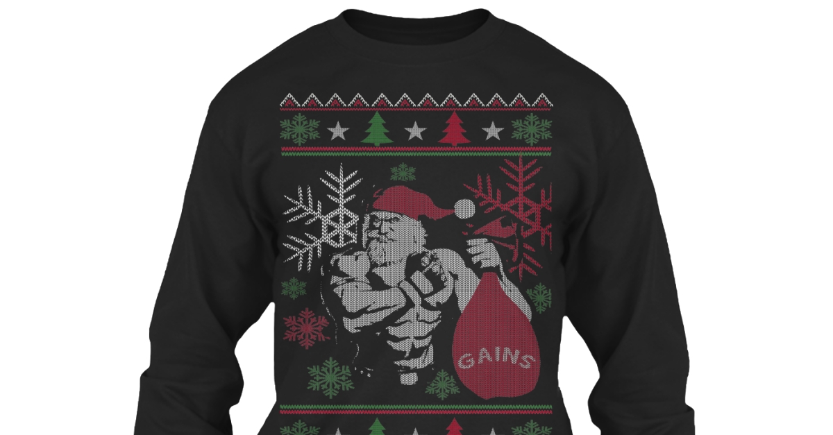 buff santa sweater