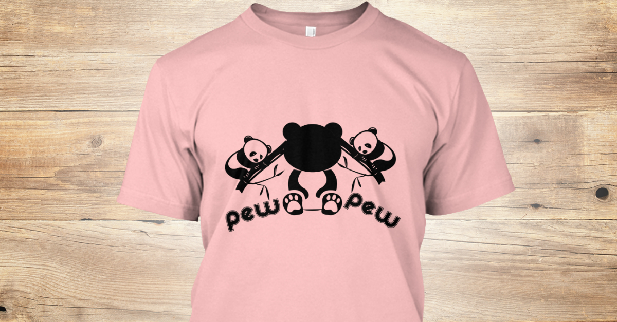 panda pew pew shirt