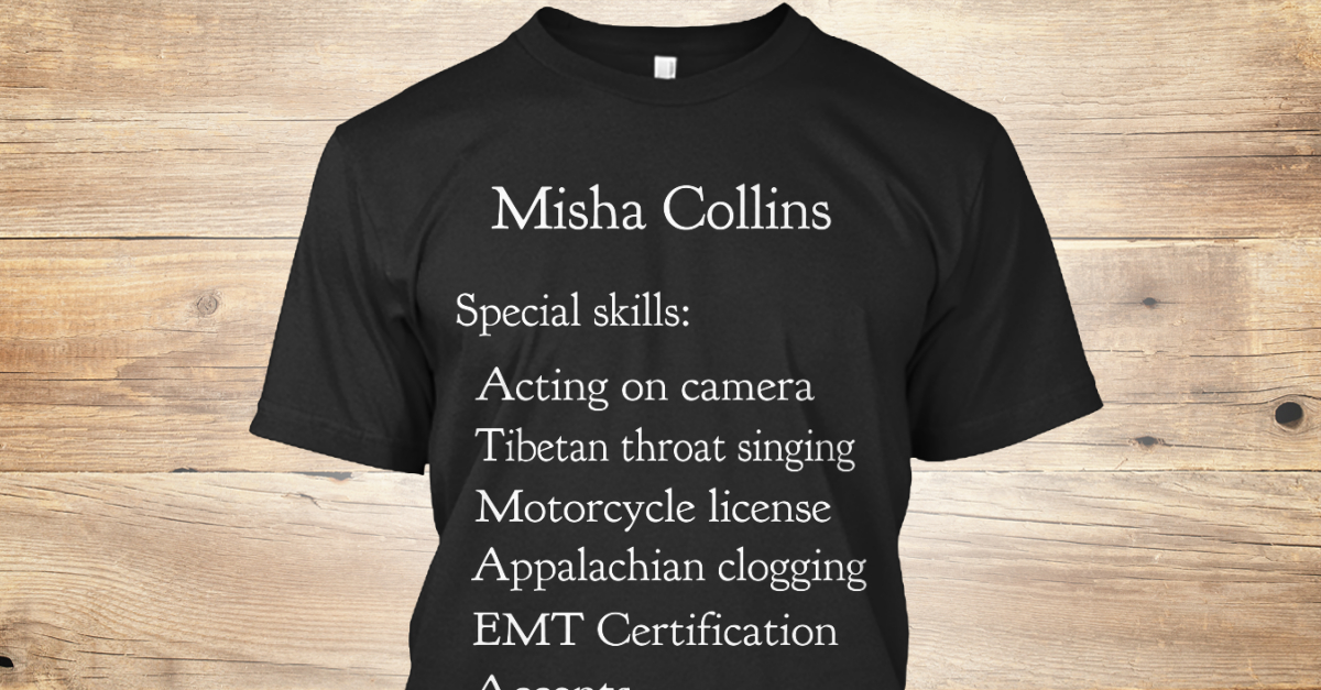 misha resume misha collins special skills acting on camera
