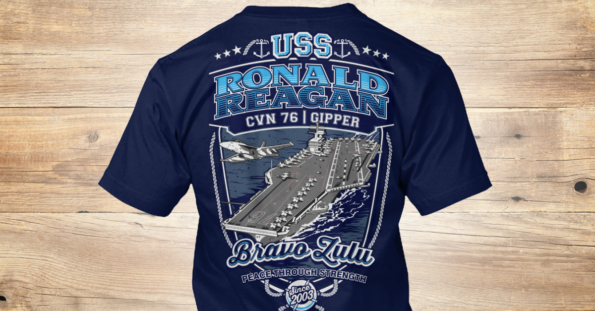 uss ronald reagan shirt