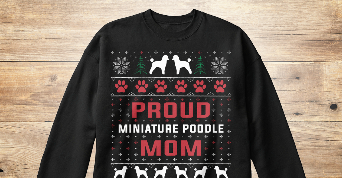 poodle christmas shirt