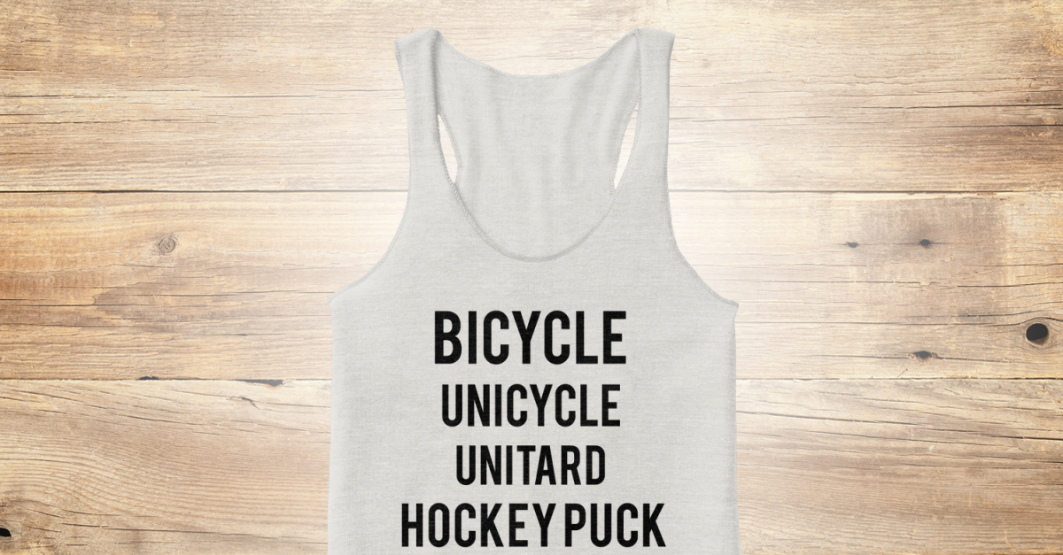 Monkey, Monkey, Underpants BICYCLE UNICYCLE UNITARD HOCKEY PUCK