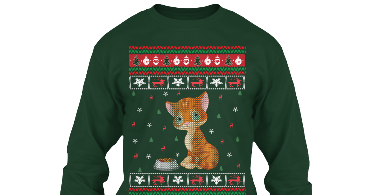 orange cat sweater