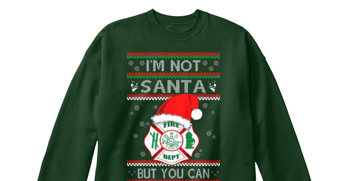 firefighter christmas sweater