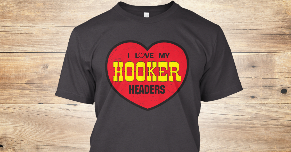 hooker headers t shirt