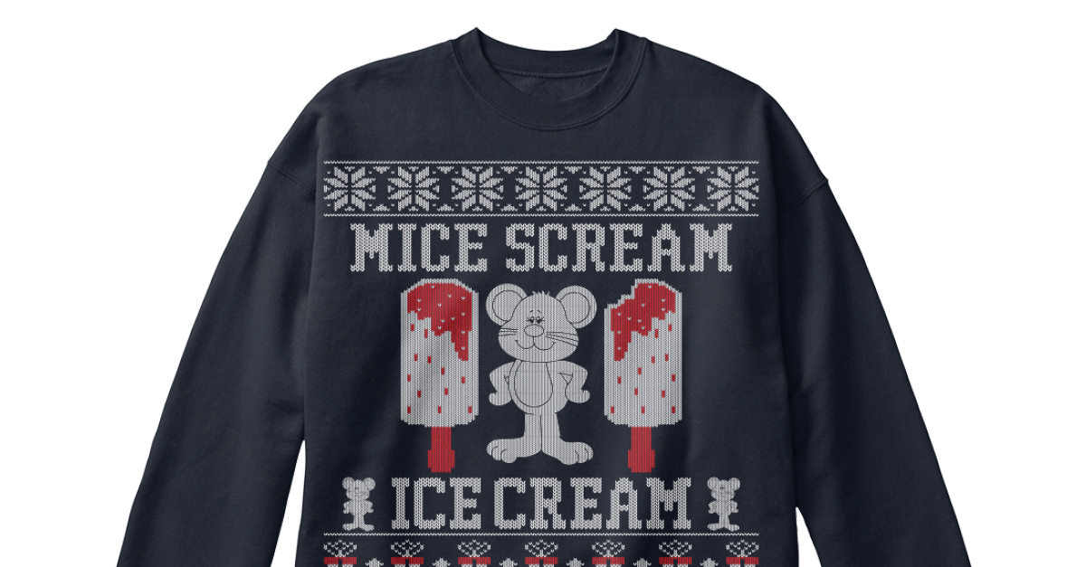 Ice Cream Ugly Christmas Sweater MICE SCREAM ICE CREAM Products from