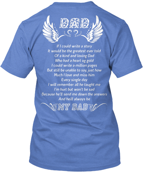 in memory of dad t shirts