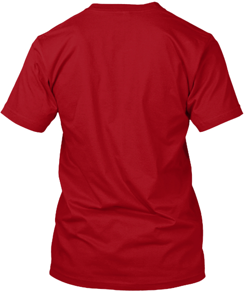 Limited Edition Allen Design! Deep Red T-Shirt Back