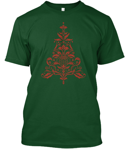 Merry Christmas Everyone Deep Forest T-Shirt Front