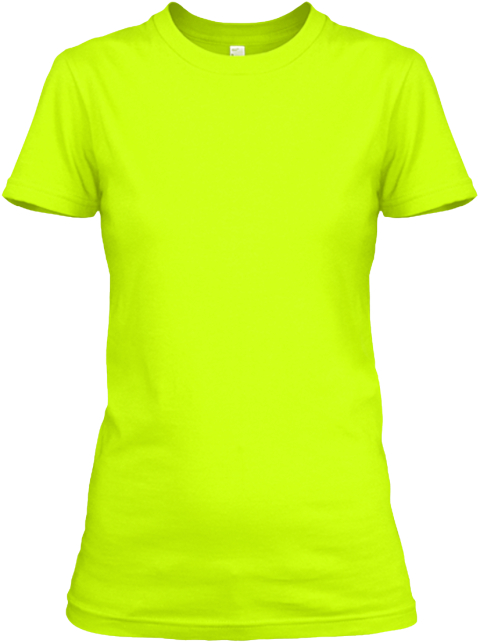 I Am A Preschool Teacher Tee! Safety Green T-Shirt Front