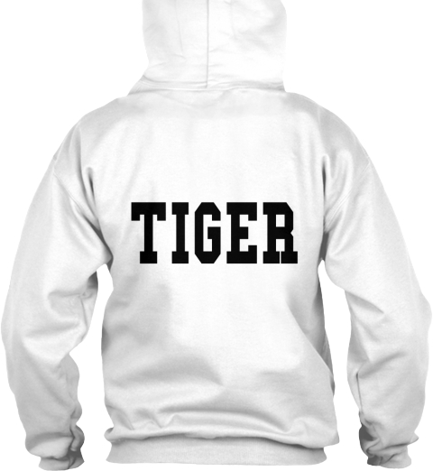 Tiger Arctic White T-Shirt Back