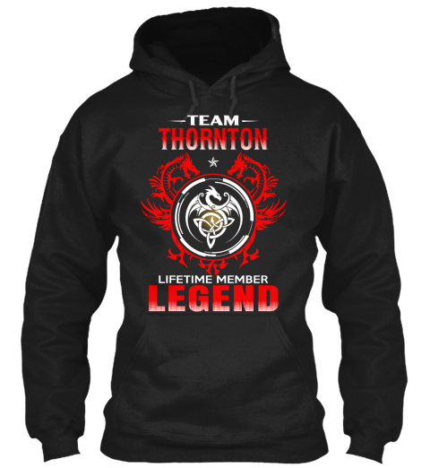 Team Thornton Life Time Member Legend Black áo T-Shirt Front