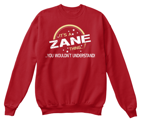 It's A Zane Thing   Xmas Deep Red  T-Shirt Front