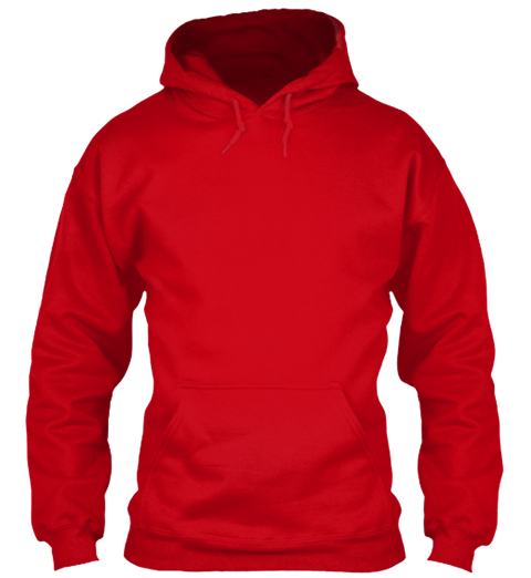 red hoodie sweater