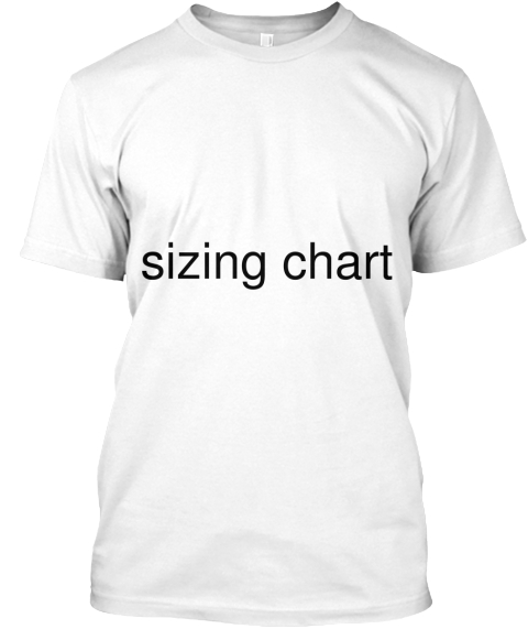 teespring t shirt size chart