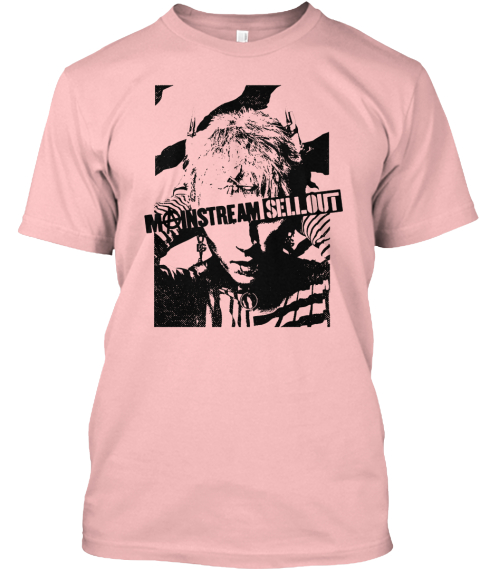 Menstream Sellout
 Pale Pink T-Shirt Front