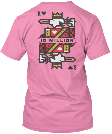 Technoblade 10 Million Subs T Shirt Pink T-Shirt Back