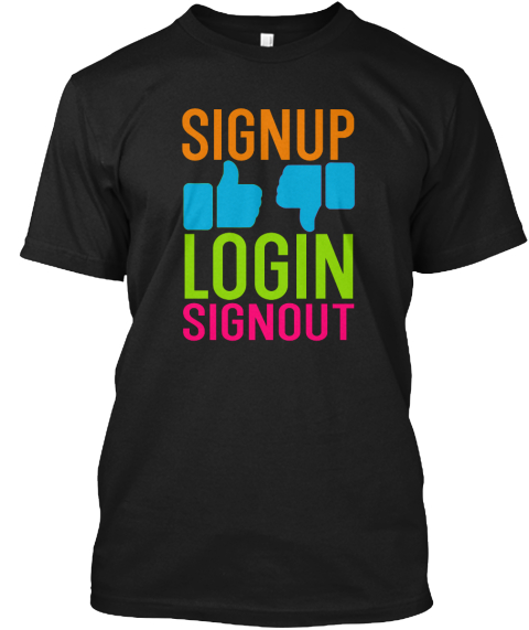 Signup
Login
Signout
 Black T-Shirt Front