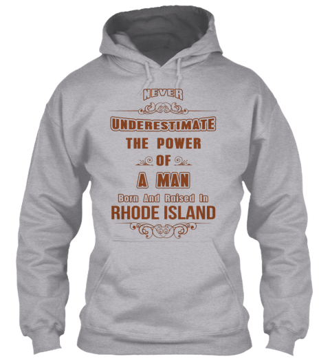 Rhode Island Sport Grey T-Shirt Front