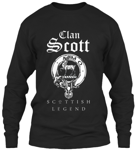 Clan Scott
Amo
Scottish Legend Black T-Shirt Front