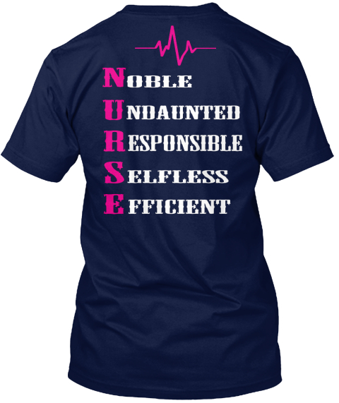Nurse Meaning Noble Undaunted Responsible Selfless Efficient Products From Nurses Corner