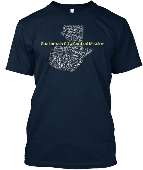 Guatemala City Central Mission New Navy T-Shirt Front