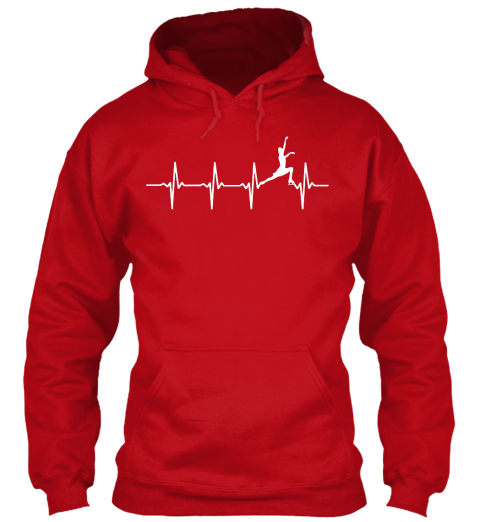 *Your Heart Beats For Figure Skating?* Red Hot Chilli T-Shirt Front