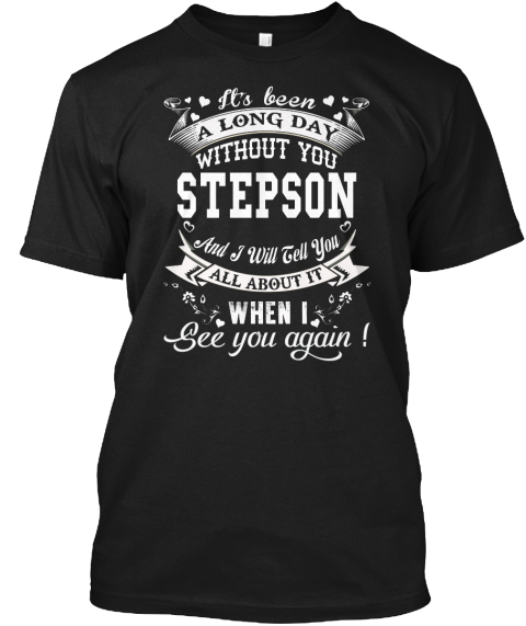 Stepson Black T-Shirt Front