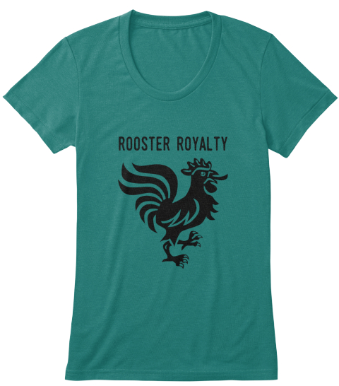 Rooster Royalty Evergreen T-Shirt Front
