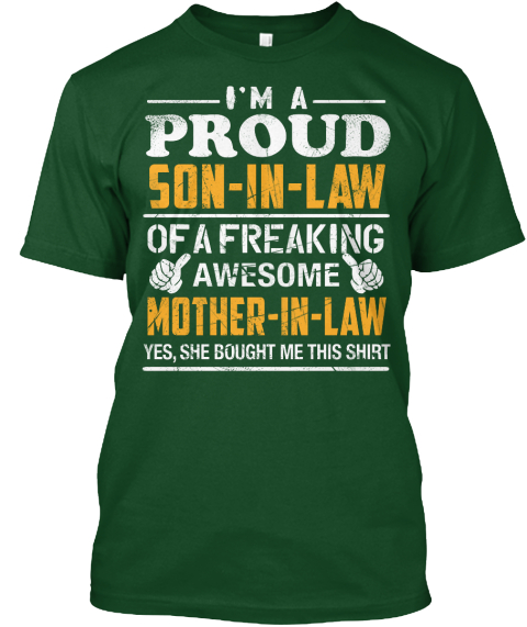 proud son in law t shirt