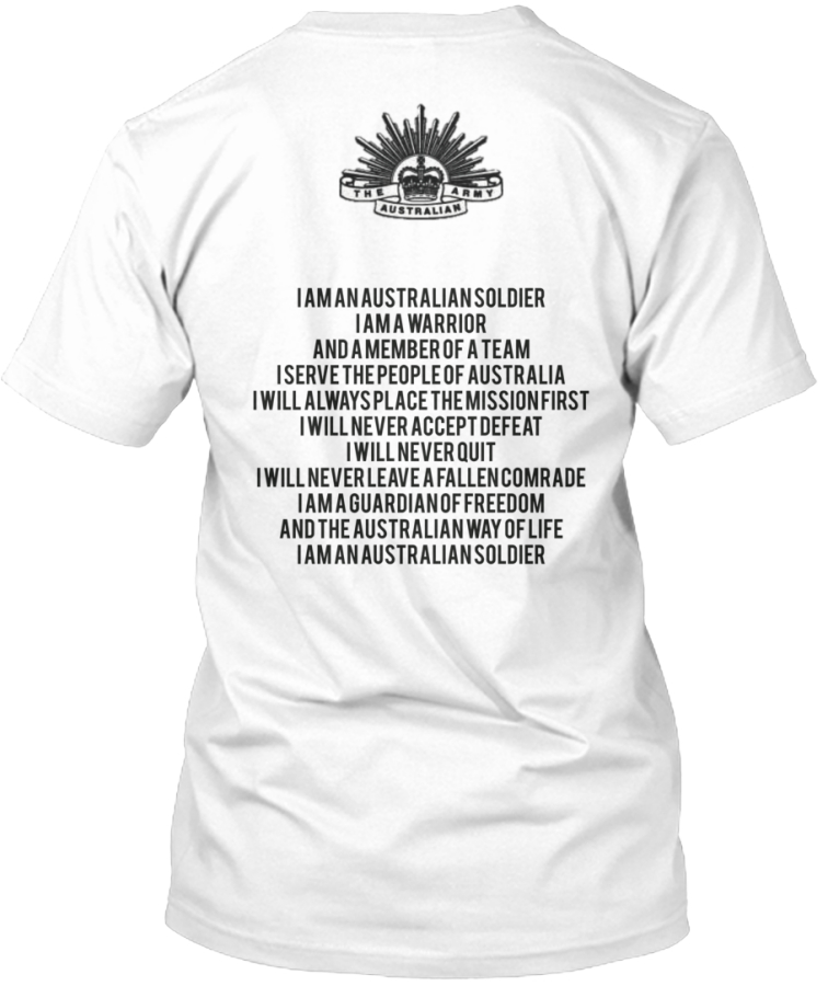 soldiers creed t shirt