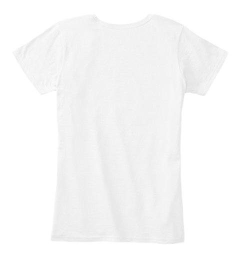 Volleyball Mom White T-Shirt Back
