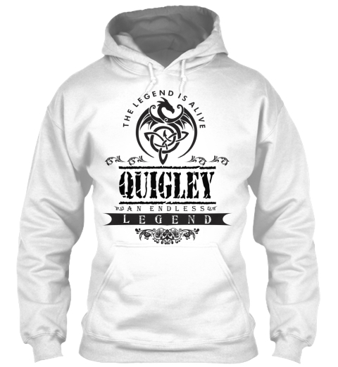 Quigley
 White T-Shirt Front