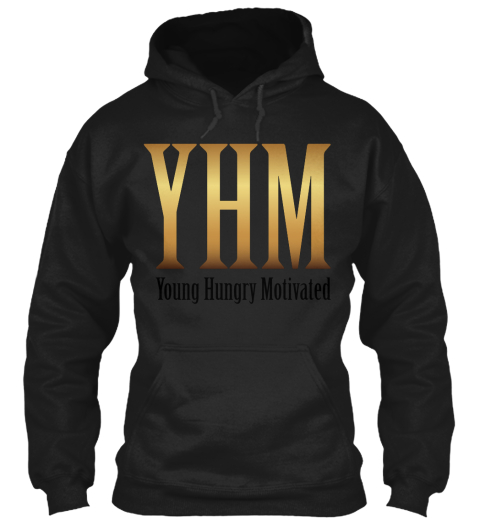 Join The Yhm Movement! Black T-Shirt Front