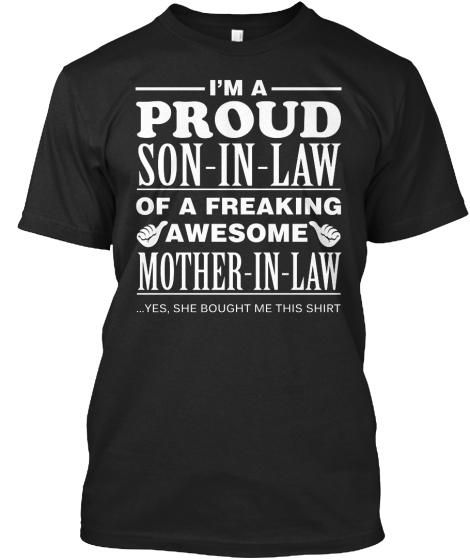 awesome mother in law tee shirt