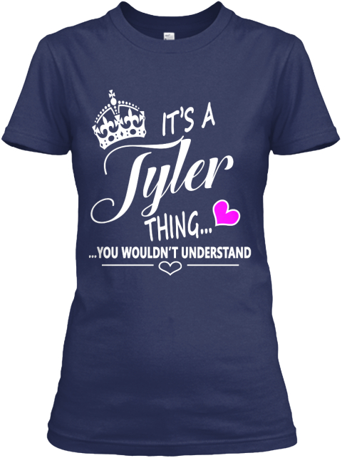 Tyler Navy T-Shirt Front